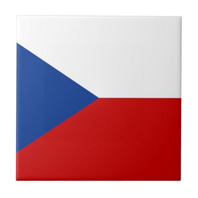 Czech Republic Flag Tile (Front)