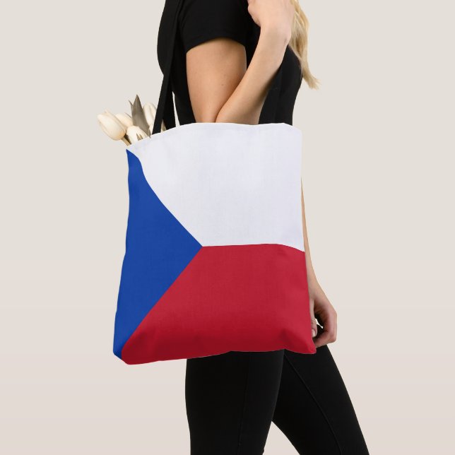 Czech Republic flag Tote Bag (Close Up)