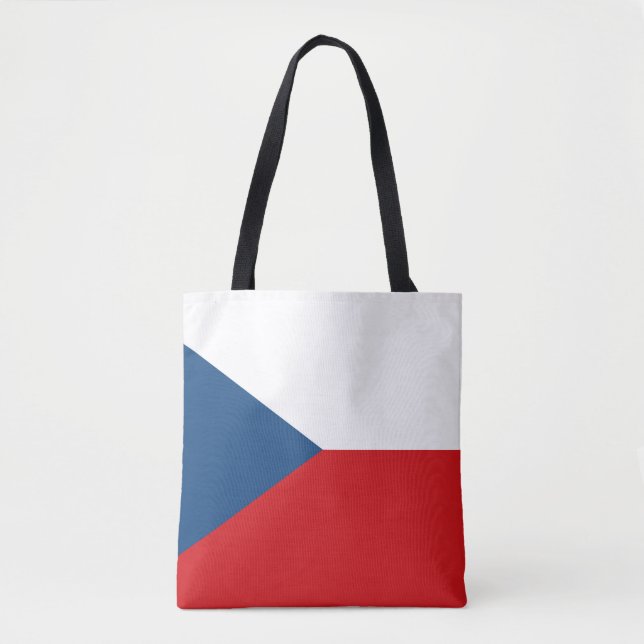 Czech Republic Flag Tote Bag (Front)