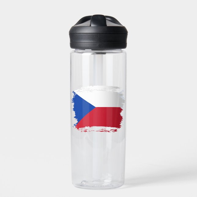 Czech Republic flag Water Bottle (Front)