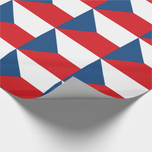 Czech Republic Flag Wrapping Paper
