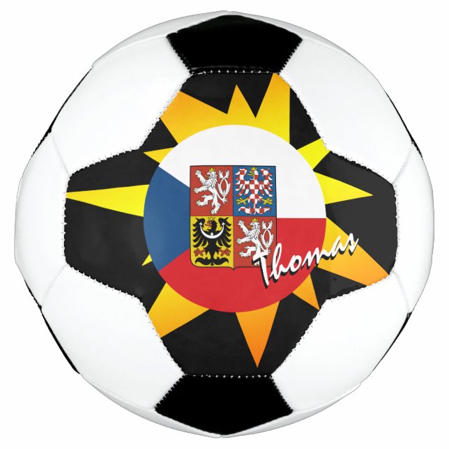 Czech Republic Football & Czech Flag / BANG Soccer Ball (Front)