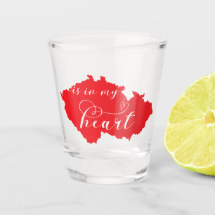 Czech Republic Is In My Heart Shot Glass