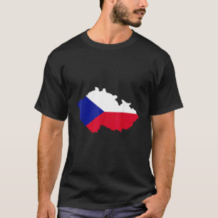 Czech Republic map flag T-Shirt