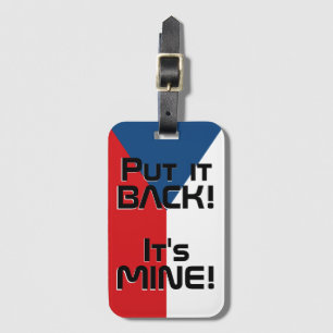 Czech Republic National Flag Funny Patriotic Luggage Tag