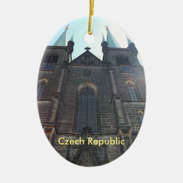 Czech Republic Prague Church Ornament (Front)