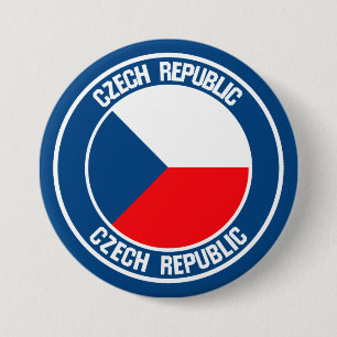 Czech Republic Round Emblem 7.5 Cm Round Badge