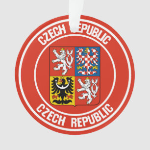 Czech Republic Round Emblem Ornament