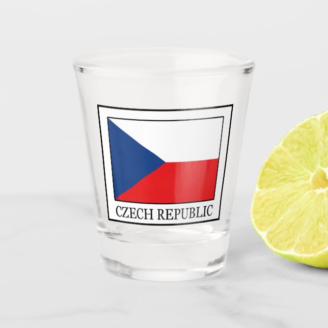 Czech Republic Shot Glass (Front)