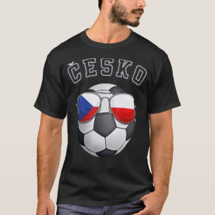 Czech Republic Soccer Fan Sunglass Football Czech T-Shirt