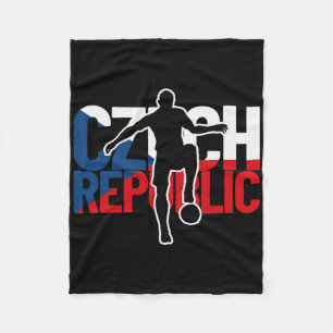 Czech Republic Soccer Fans Jersey Ceska Fans Czech Fleece Blanket