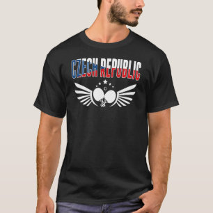 Czech Republic Table Tennis   Support Czech Ping P T-Shirt