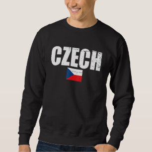Czech Republic Vintage Czech Flag Czechia Sweatshirt