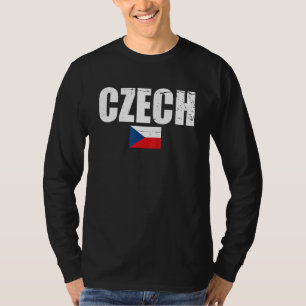 Czech Republic Vintage Czech Flag Czechia T-Shirt