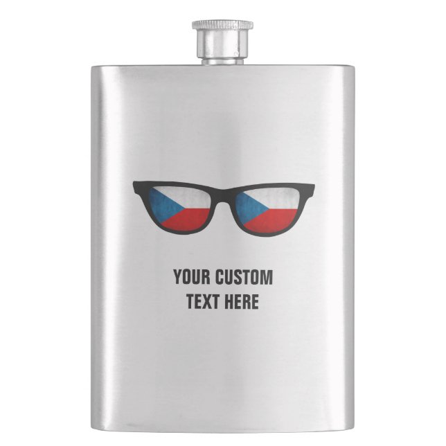 Czech Shades custom flask (Front)