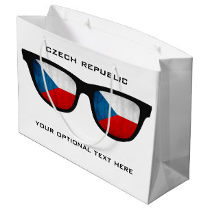 Czech Shades custom text & colour gift bag