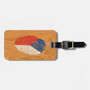 Czech touch fingerprint flag luggage tag