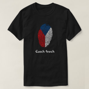 Czech touch fingerprint flag T-Shirt