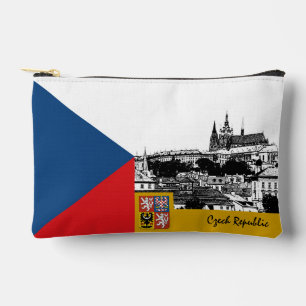Czechia bag, Prague & Czech Flag fashion Accessory Pouch