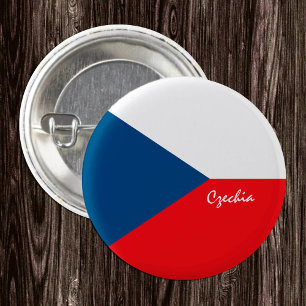 Czechia button, patriotic Czech Flag fashion 3 Cm Round Badge