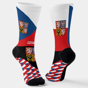 Czechia, fashion, Czech flag, patriotic Socks
