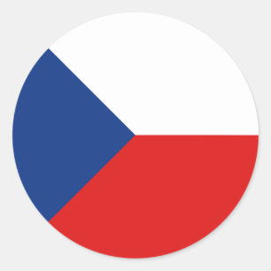 Czechia Fisheye Flag Sticker