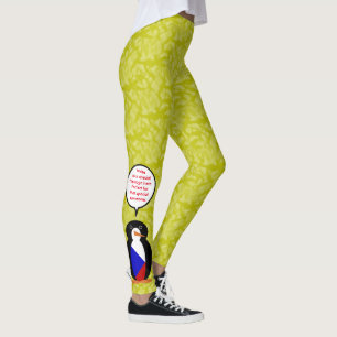 Czechia Flag Holiday Ms. Penguin Talking Leggings