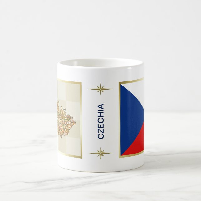 Czechia Flag + Map Mug (Center)
