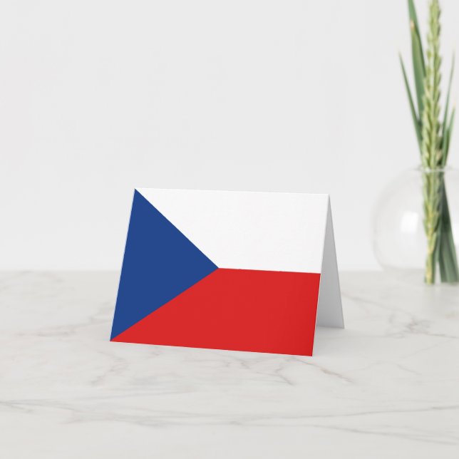 Czechia Flag Notecard (Front)