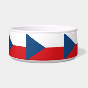 Czechia Flag Pet Bowl