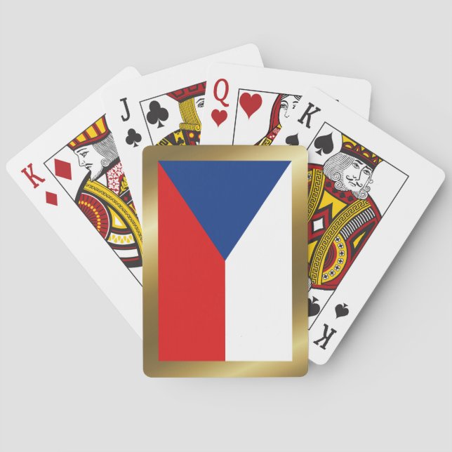 Czechia Flag Playing Cards (Back)