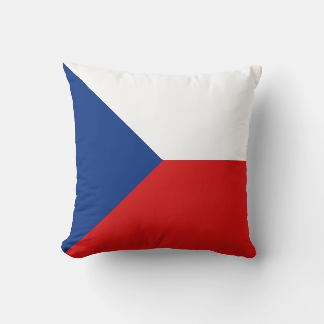 Czechia Flag x Flag Pillow (Front)