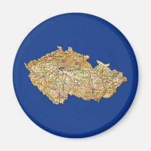 Czechia Map Magnet