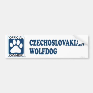 Czechoslovakian Wolfdog Blue Bumper Sticker