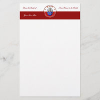 Czerwińskich Family Crest 5.5" x 8.5" Stationery