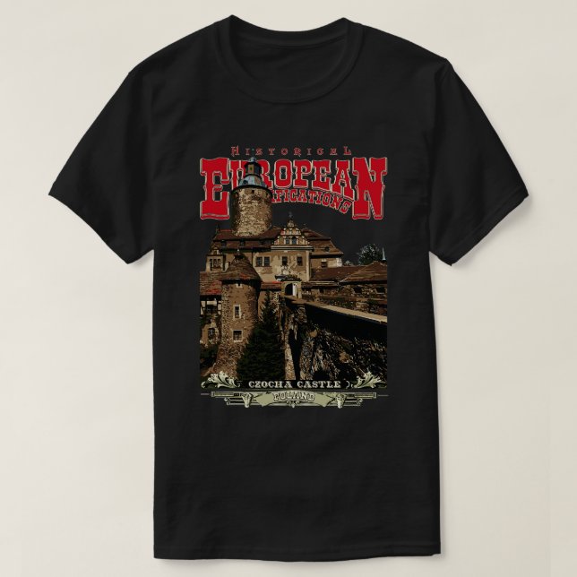Czocha Castle Poland T-Shirt (Design Front)