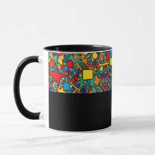 D05 - Tasse mit buntem Mosaik Mug