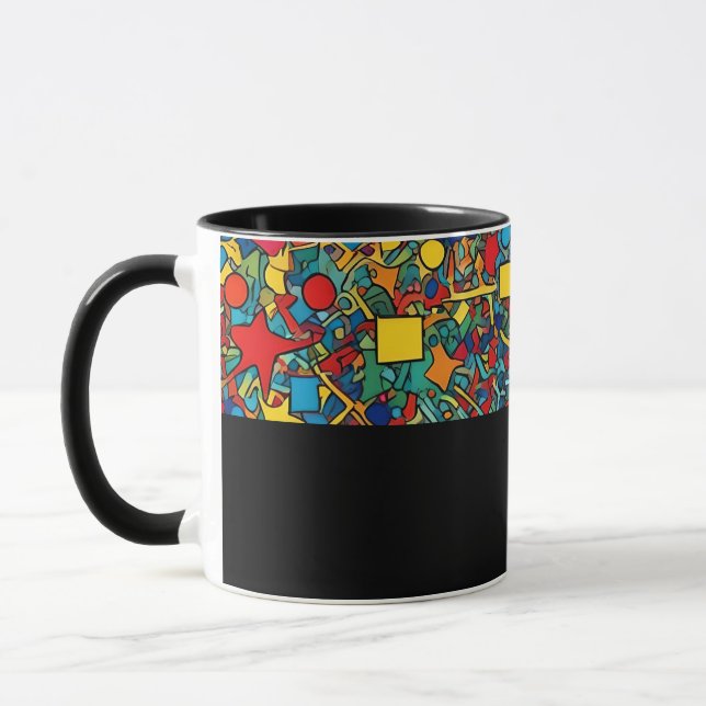 D05 - Tasse mit buntem Mosaik Mug (Left)
