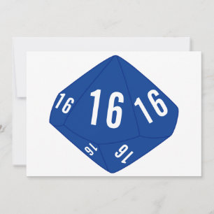 D10 Table Number Card (Dark Blue Outline)