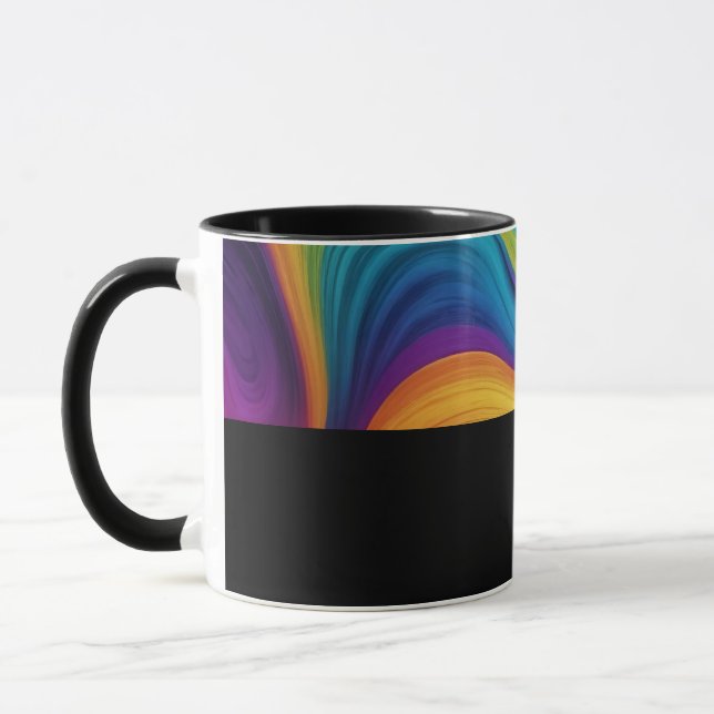 D12 - Mug with Dark Waves (Left)