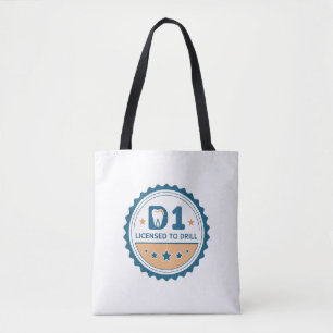 D1 to DDS Dental Student Tote Bag
