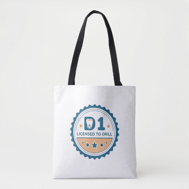 D1 to DDS  Dental Student Tote Bag (Front)