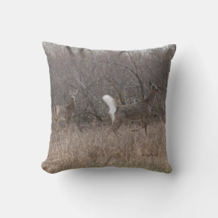 D1 White-tailed Deer Spring Bucks Cushion