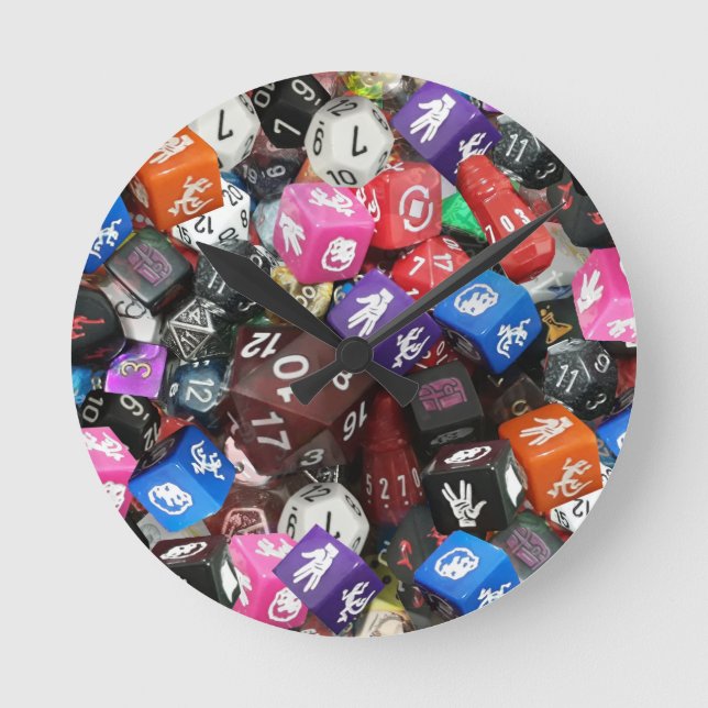 d20 dice round clock (Front)