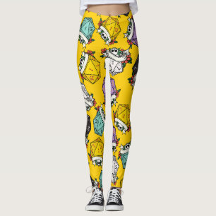 D20 Dice Set Pattern Leggings