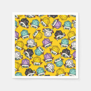 D20 Dice Set Pattern Napkin