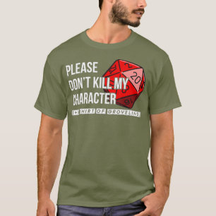 D20 Gaming Fantasy Dragons Tabletop Dice T-Shirt