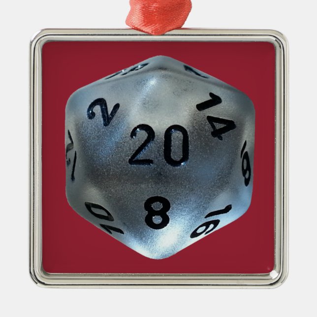 D20 METAL TREE DECORATION (Front)