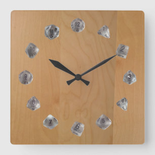 D20 Set Square Wall Clock