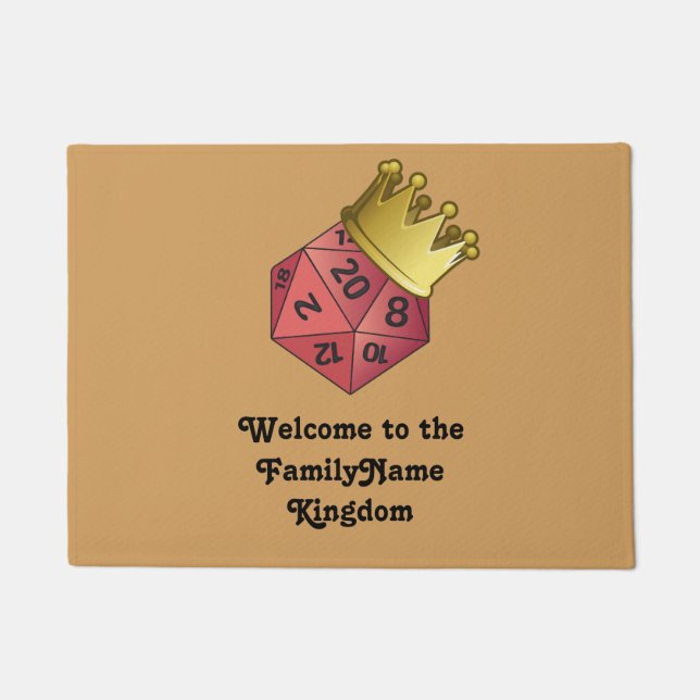 D20 Welcome to the Kingdom Doormat (Front)